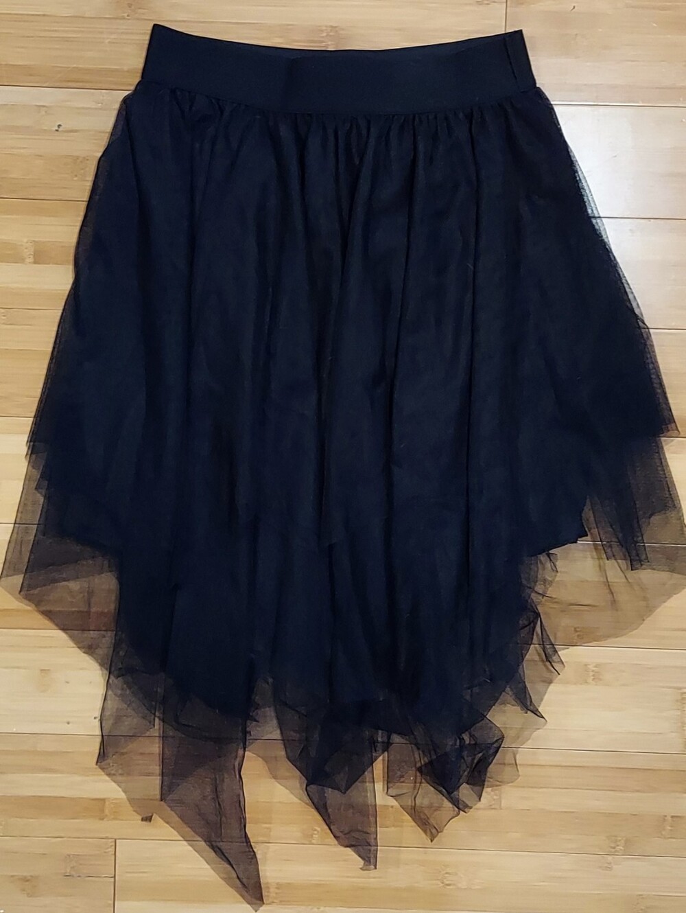 Spirit Halloween Black Layered Tulle Skirt Size S/M